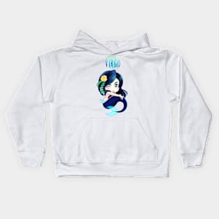 Virgo Damselfish Mermaid Kids Hoodie